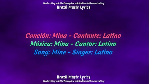 Brazilian Music: Mine - Singer: Latino