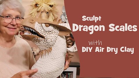 Sculpt Dragon Scales with DIY Air Dry Clay
