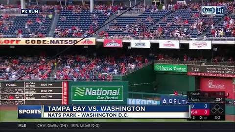 Max Scherzer strikes out 13 to earn 10th win as Washington Nationals defeat Tampa Bay Rays