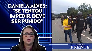 Coronel do Exército tenta impedir prisões de manifestantes em Brasília | LINHA DE FRENTE