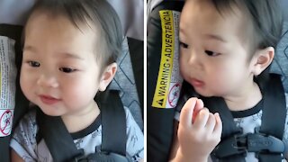 Baby Boy Adorably Tries To Blow Kisses