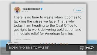 Biden hits the ground running