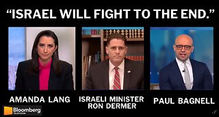 🇨🇦 Bloomberg TV | ‘Israel will fight to the end.’ Strategic Affairs Minister Ron Dermer's statement.