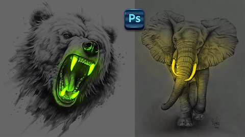 Lighting in Photoshop Sketch Glow Effect