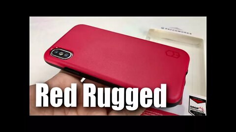 Patchworks [Level ITG Series] One Rugged Red iPhone X Case Review