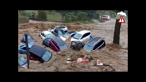 OUR WORLD LEADERS KNOW THAT EARTH HAS TO BE EVACUATED : HEAVY FLOODING IN BELGIUM ARDENNEN