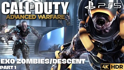Call of Duty: Advanced Warfare Exo Zombies on Descent Part 1 | PS5, PS4 | 4K HDR (NC Gameplay)