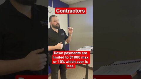 Construction Down Payment Limitations and LAWS