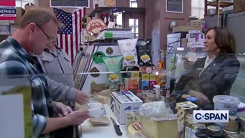 Kamala Harris Stops By D.C. Cheese Shop, Makes Awkward Small Talk
