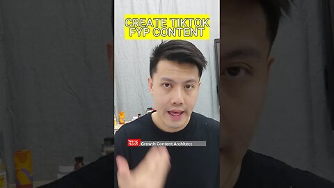 Tiktok STRATEGY to CREATE FYP CONTENT .