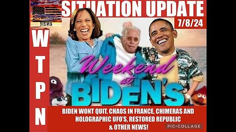 SITUATION UPDATE: WEEKEND AT BIDEN'S! BIDEN WON'T QUIT! "WHY ARE WE ALL PRETENDING THAT HE IS REALLY