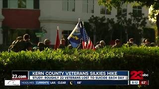 Veterans walk to raise awareness for military suicide