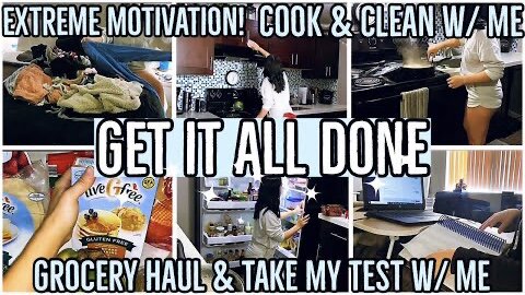 GET IT ALL DONE 2021|CLEAN ORGANIZE & COOK W/ ME|ALDI GROCERY HAUL|TAKING MY FINAL EXAM|ez tingz