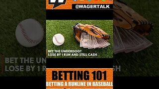 Run Line Betting - How Does the Run Line Work When Wagering on Baseball? ⏱️ WagerTalk Minute #shorts
