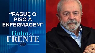 Presidente Lula é vaiado e cobrado por enfermeiros durante evento em Recife | LINHA DE FRENTE