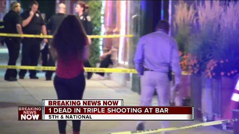 1 dead in triple shooting at bar