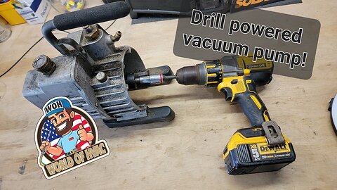 Building A Drill Powered Vacuum Pump!