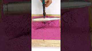 Metal Casting with Kinetic Sand #shorts #shortsfeed #kineticsand