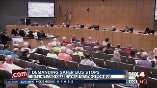 Parents, kids and neighbors demand safety changes at bus stops