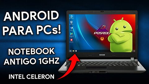 Revivi meu NOTEBOOK ANTIGO instalando ANDROID dentro dele | PhoenixOS ROG Edition POSROG Android