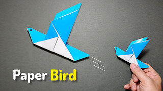 How to Make a "Paper Bird". DIY Crafts Origami