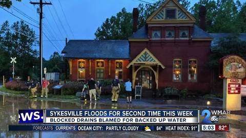 Sykesville floods for second time this week