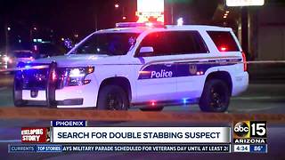 Suspect sought after double stabbing in Phoenix