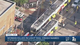 Baltimore police identify woman killed in Light Rail crash