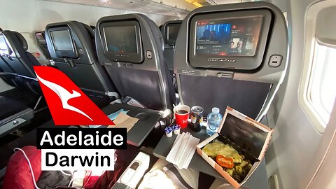 QANTAS 737 ECONOMY Class: I Got the Whole Row Again !!