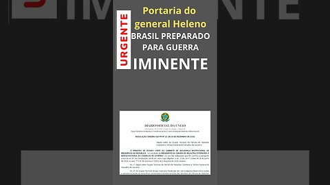 Brasil preparado para GUERRA IMINENTE