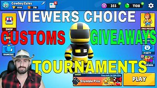 🔴 STUMBLE GUYS LIVESTREAM | CUSTOMS | TOURNAMENTS | GIVEAWAYS LIVE | VIEWERS CHOICE