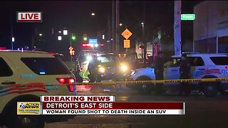 Woman found shot dead inside SUV on Detroit's east side