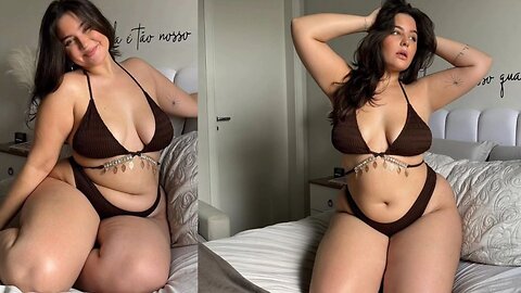 Curvy beauty plus size model fashion