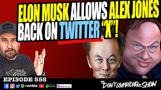 Elon Musk Allows Alex Jones Back On Twitter (X)!