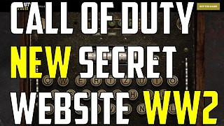 Call of Duty: Hidden website for 'WWII' secret codes