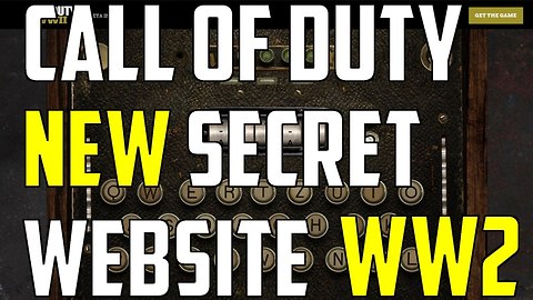 Call of Duty: Hidden website for 'WWII' secret codes