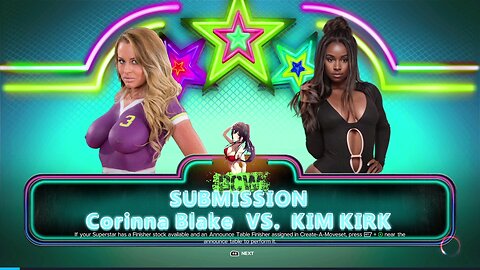 WWE 2k23 submission- Corinna Blake vs Kim Kirk