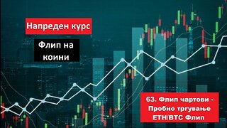 Крипто техничка анализа Напреден курс 63. Флип чартови - Пробно тргување ETH/BTC