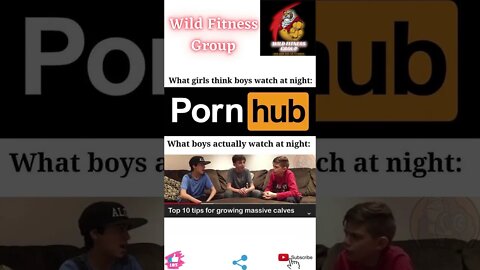 🔥What girls thinks v/s what boys actually watch at night🔥#fitness🔥#wildfitnessgroup🔥#shorts🔥