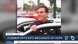 Former San Diego police officer shares message of hope as he battles disease