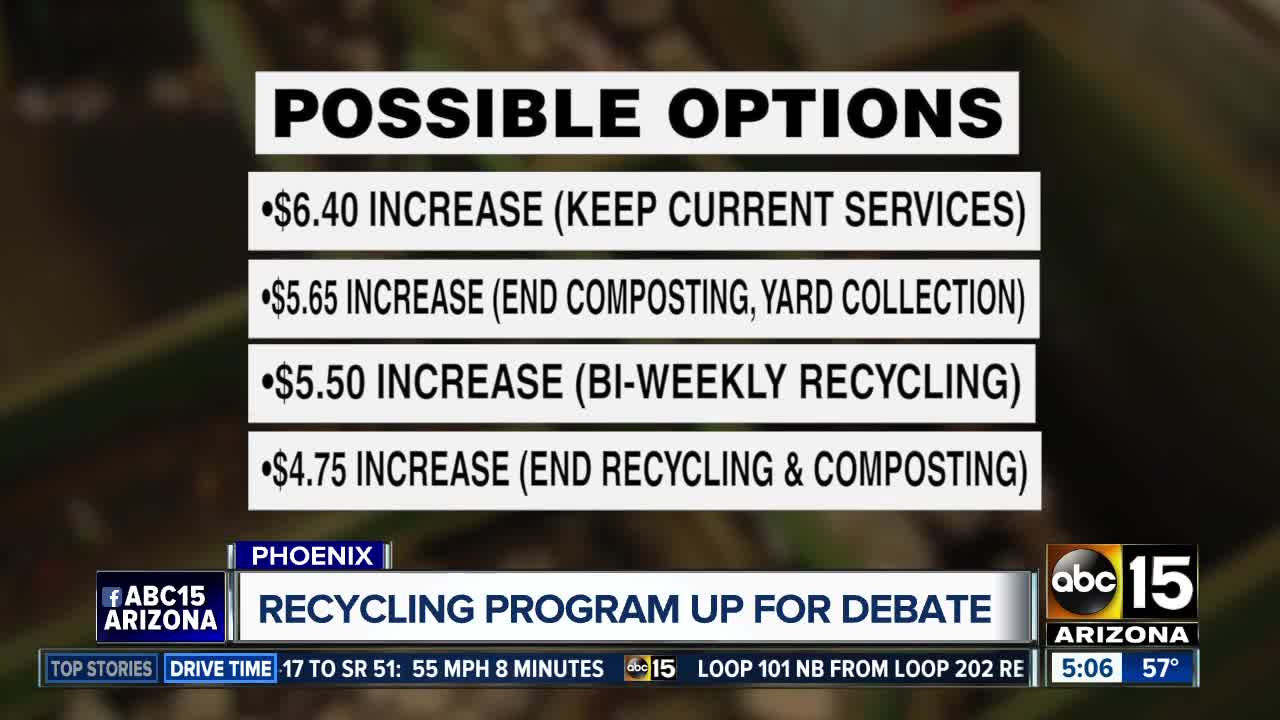 Is Phoenix ending its recycling program?