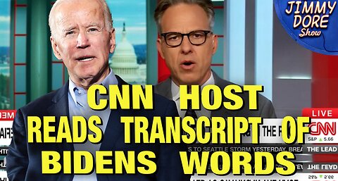 Watch As Jake Tapper DISCOVERS Biden Has Lost His Mind!