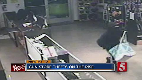 Gun Store Thefts On The Rise In Middle Tennessee, Across The Nation