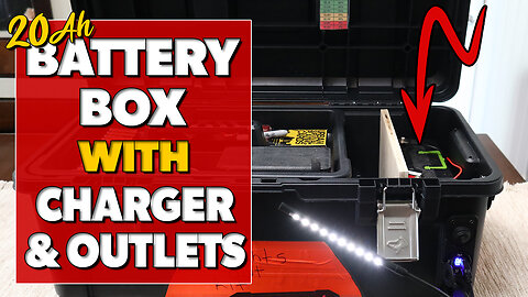Battery Box Install | LiFePO4 with AC Charging & Output Ports