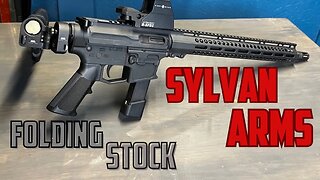 SYLVAN ARMS AR Folding Stock Adapter on an AR-9.