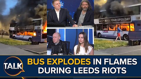 BUS EXPLODES In Flames During Leeds Riots in Harehills Lane | "Country Is Unrecognisable"