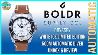 Night King! | BOLDR Odyssey White Ice 500m Automatic Diver Microbrand Unbox & Review