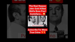 The Real Reason John Gotti Killed Mafia Boss Paul Castellano… 😳 #murder #hitman #crime #killer