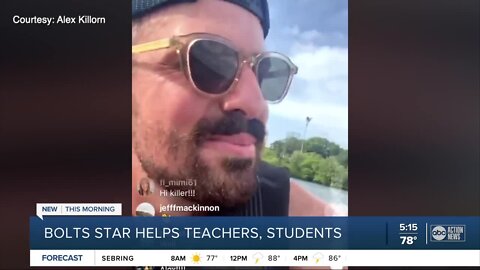 Lightning star Alex Killorn uses hit Instagram show to raise $50K for teachers and students in need