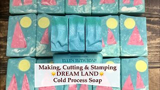 Making ☀️DREAM LAND ☀️Goat Milk Cold Process Soap w/ Embeds | Ellen Ruth Soap